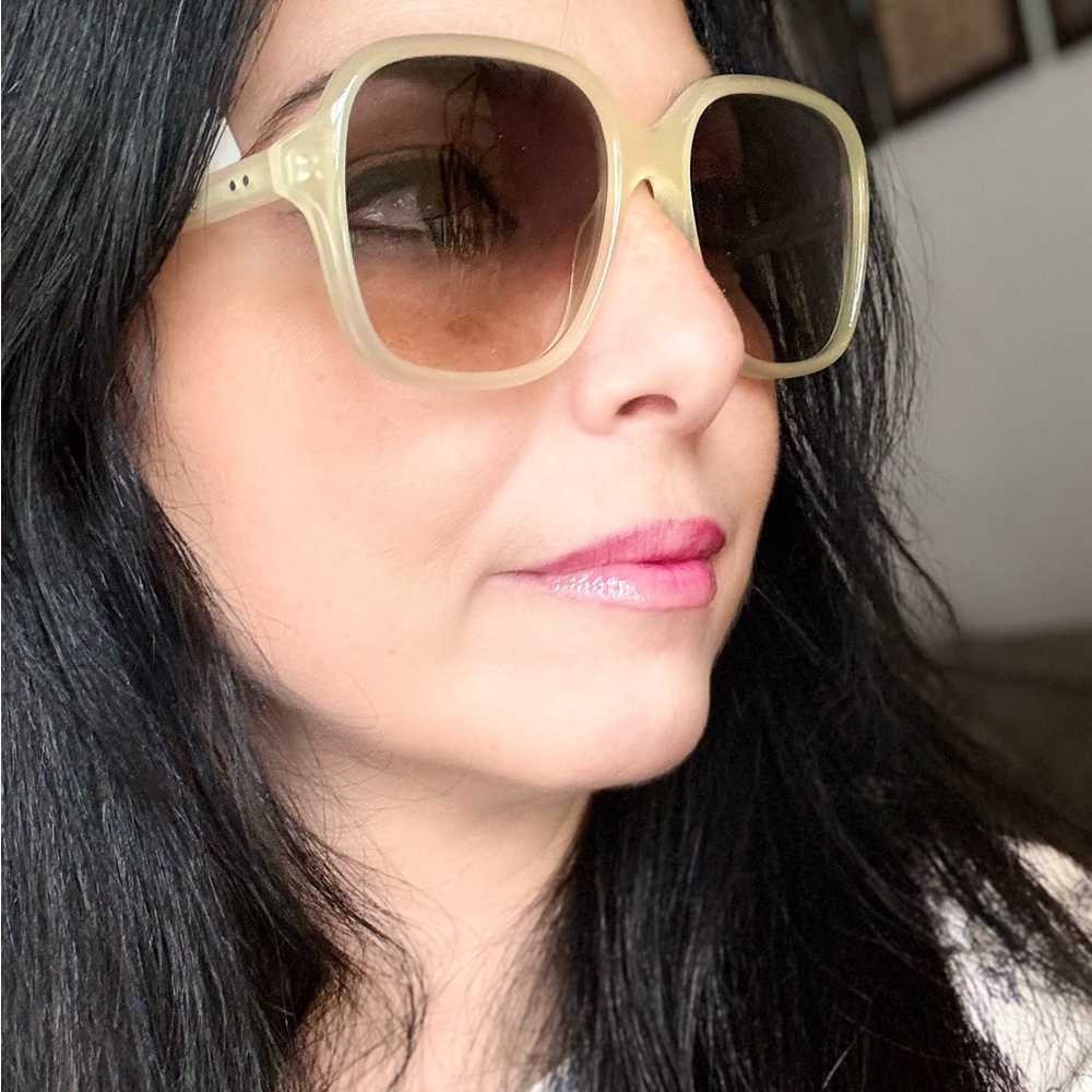 Authentic CELINE 57 2 dots Aviator Acetate gradient Sunglasses - Picture 10 of 14